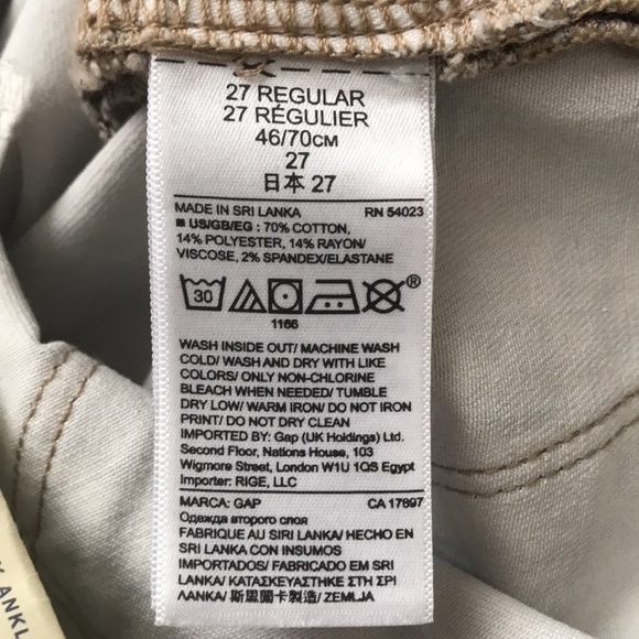 NWT Gap True Skinny leopard print jeans - Picture 8 of 8